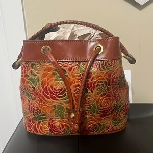 Patricia Nash Multicolor Floral Embossed Shoulder Bag